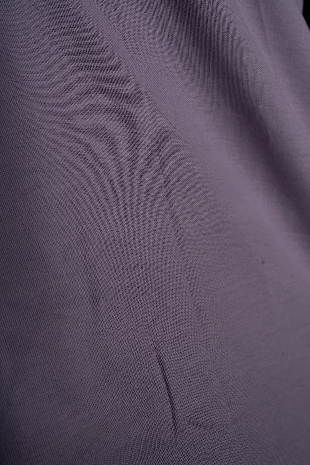 Washed Linen in Lilac (Close-up of a softened weave after repeated washing and wear)